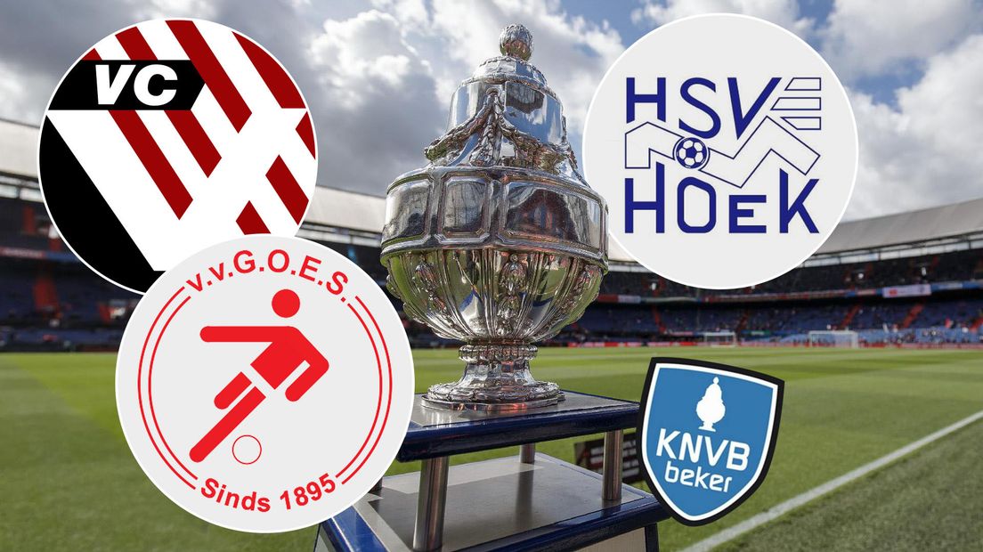 Hoek, GOES en VC Vlissingen zijn de drie Zeeuwse clubs in de KNVB Beker