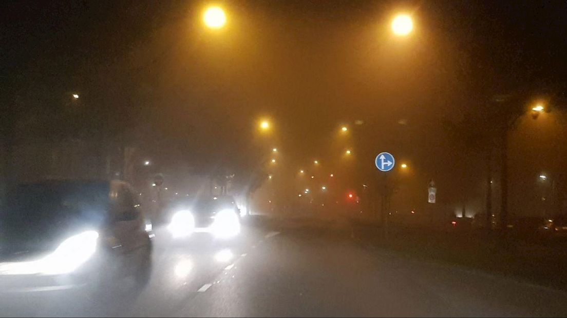 Waarschuwing voor dichte mist tot middernacht in Overijssel