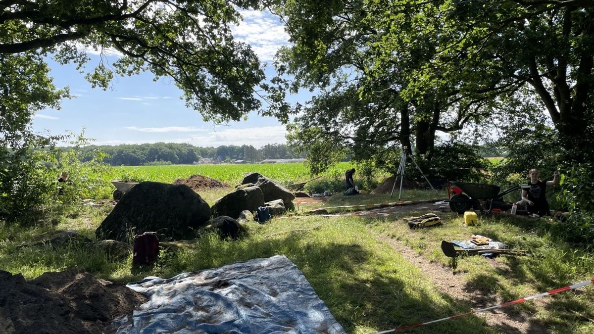 Eerste ontdekkingen in archeologisch onderzoek bij hunebed Valthe