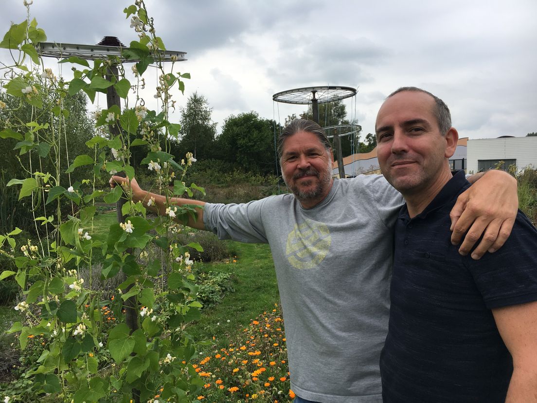 Frenk Walkenbach en Leon Rook in de Taka Tuka-tuin