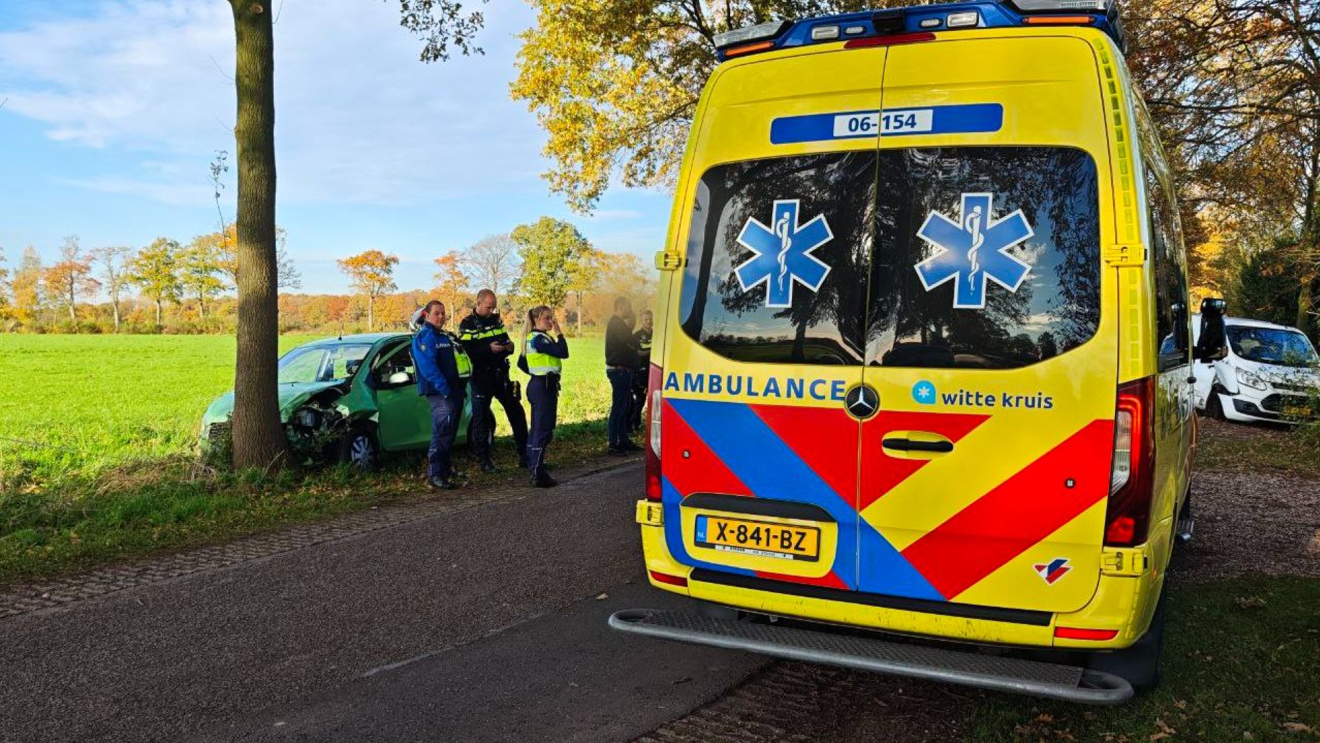 Botsing door voorrangsfout.