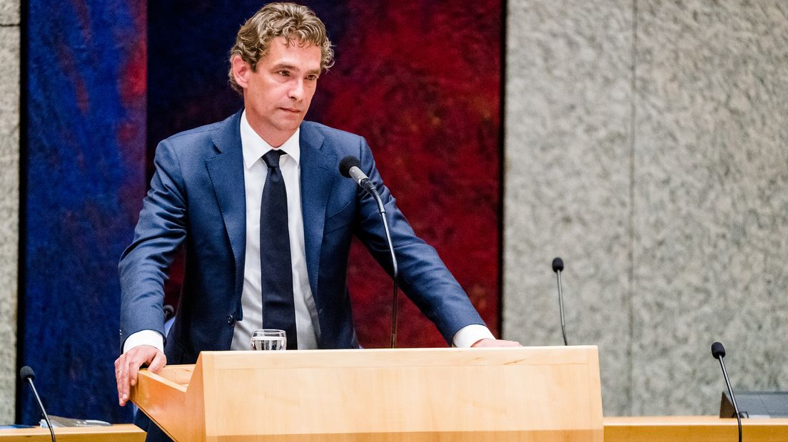 Bas van 't Wout tijdens een vragenuur in de Tweede Kamer