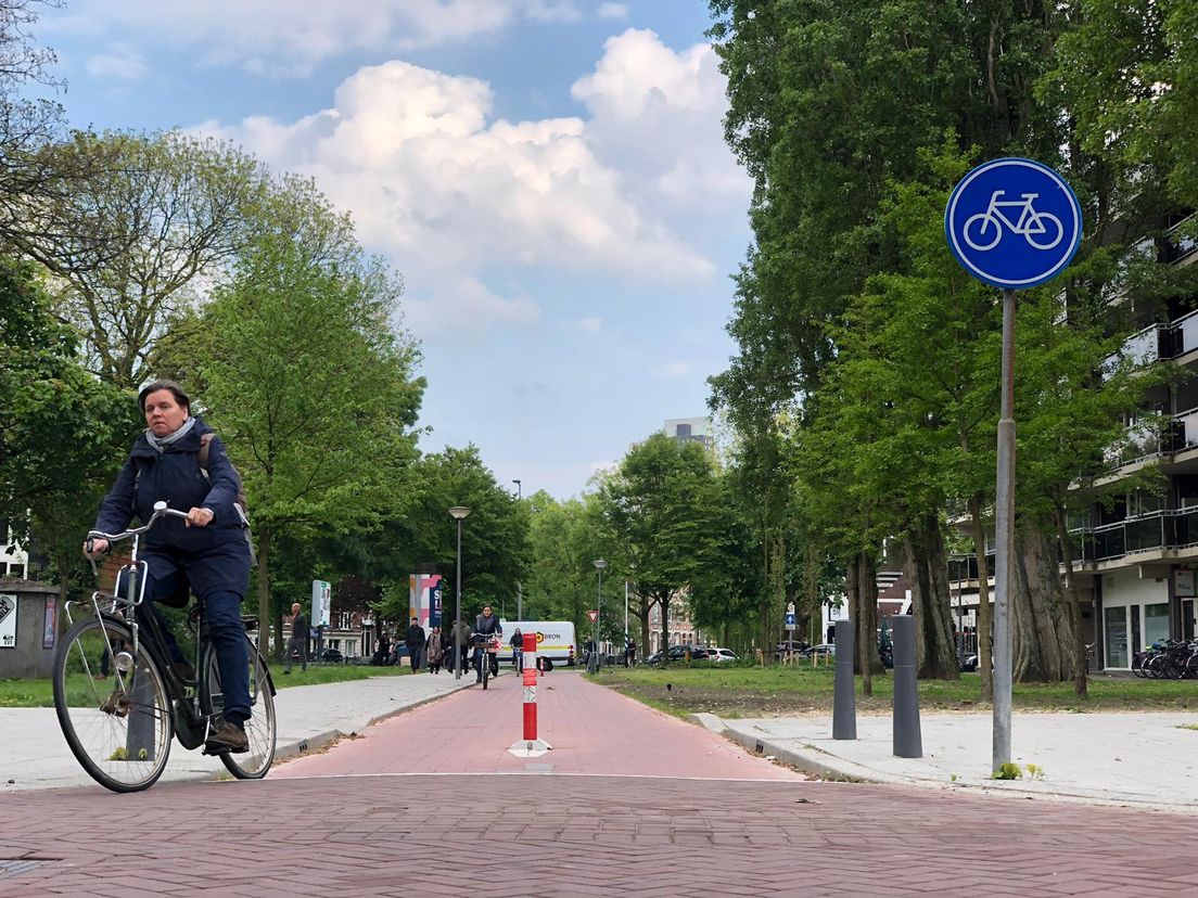 Voorbijgangers vinden dat het paaltje behoorlijk in de weg staat