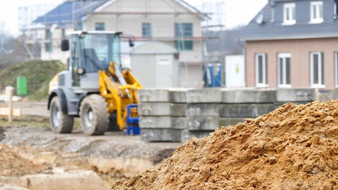 Bouw van nieuwe woningen.