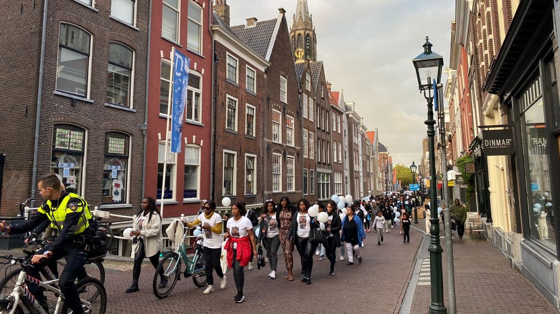 De tocht trok door het centrum van Delft