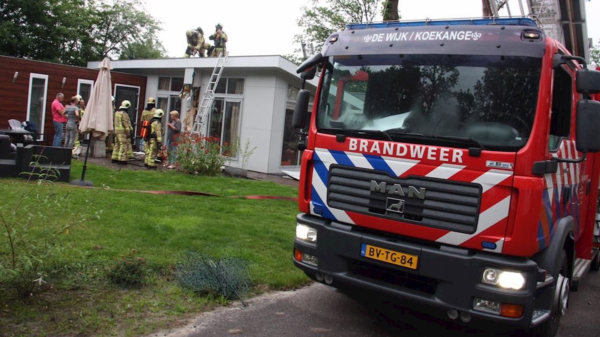 Schade aan vakantiewoning in IJhorst door brand