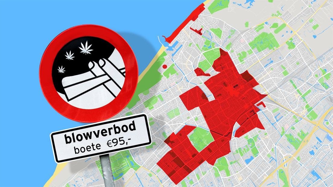 Hier in Den Haag geldt het blowverbod