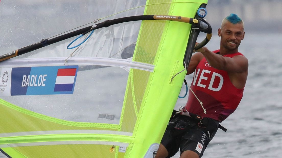 Kiran Badloe in actie tijdens de Olympische Spelen