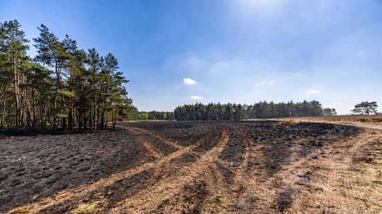 Grote natuurbrand ontstond op militair oefenterrein