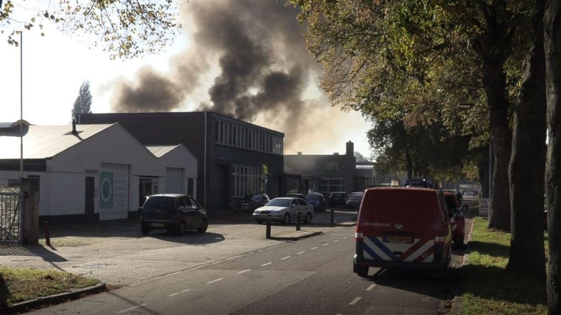 De brand was aan het eind van de middag brandmeester.