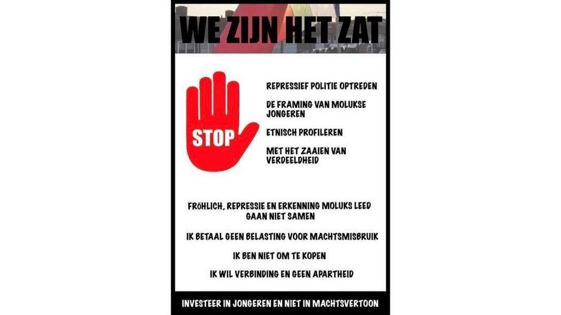 Het pamflet dat veel gedeeld wordt op Facebook