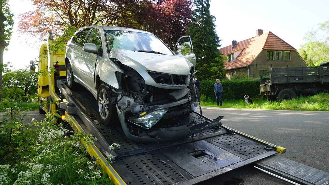 De truck crashte bij Epse