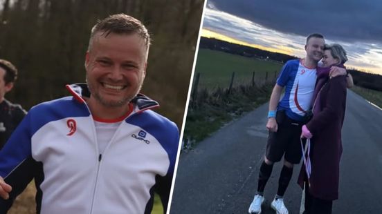 Frank geneest van kanker en loopt 9 uur hard voor goede doel