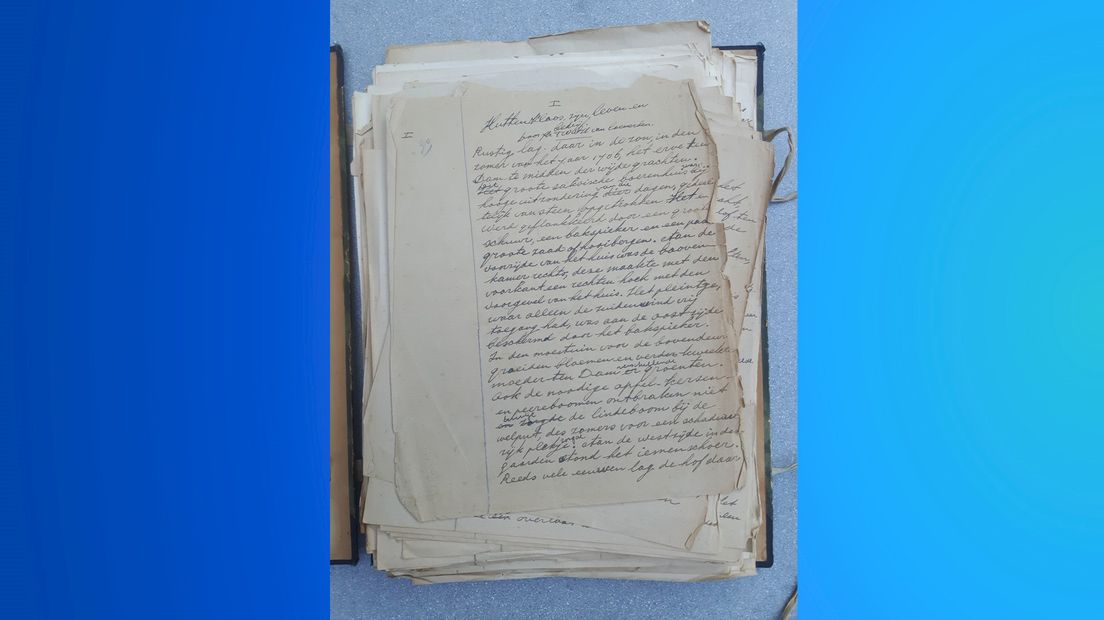 Het handgeschreven manuscript van Huttenkloas