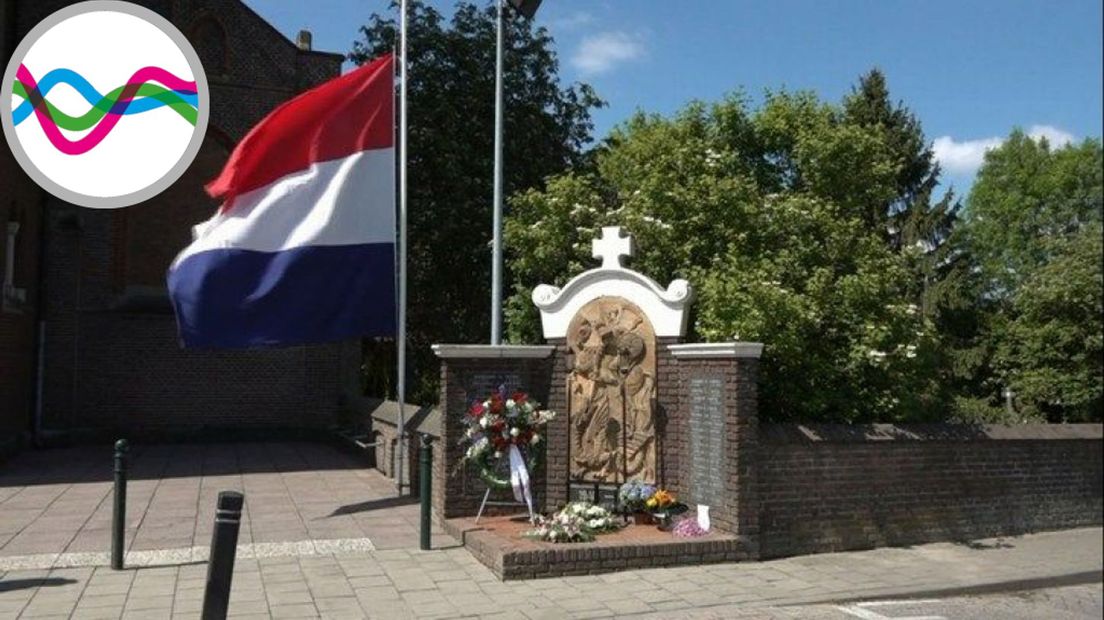 Het Oorlogsmonument bij de kerk in Ooij