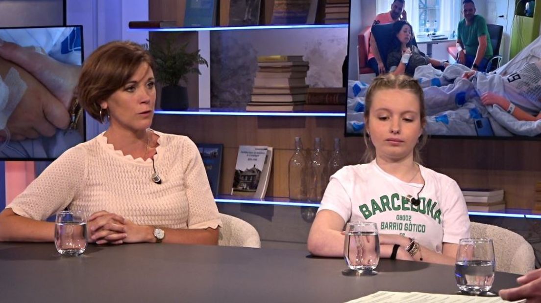 Lotte (rechts) kreeg een nier van Marilva (links)