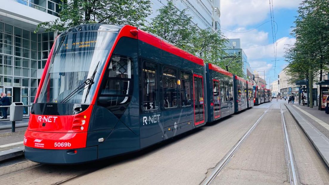 Trams op de Kalvermarkt