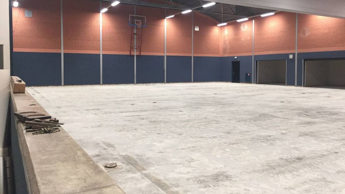 Sporthal 't Erf in Meppel wordt voorzien van vloerverwarming