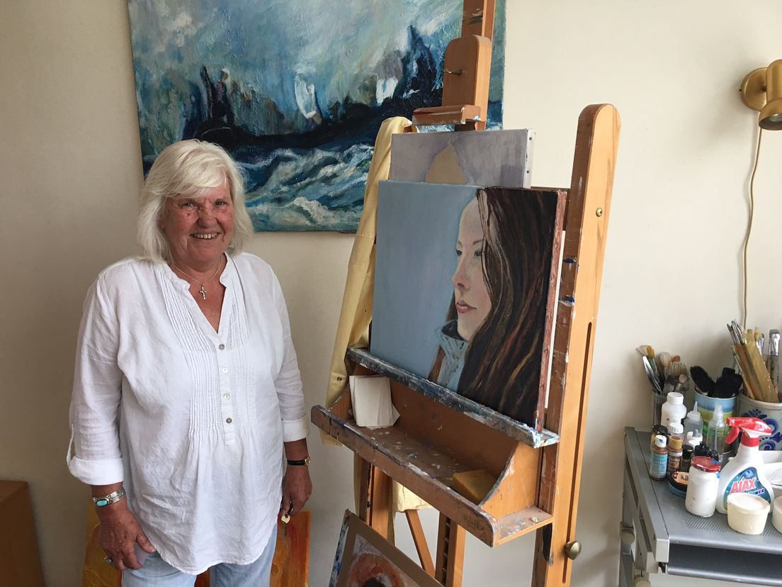 Anna Passenier volgde dit jaar een cursus icoon schilderen