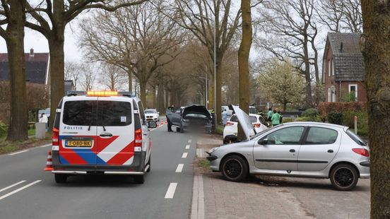 Ongeval met vier voertuigen, bestuurder mogelijk onder invloed