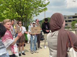Studenten protesteren ook bij Erasmus Universiteit voor Palestina