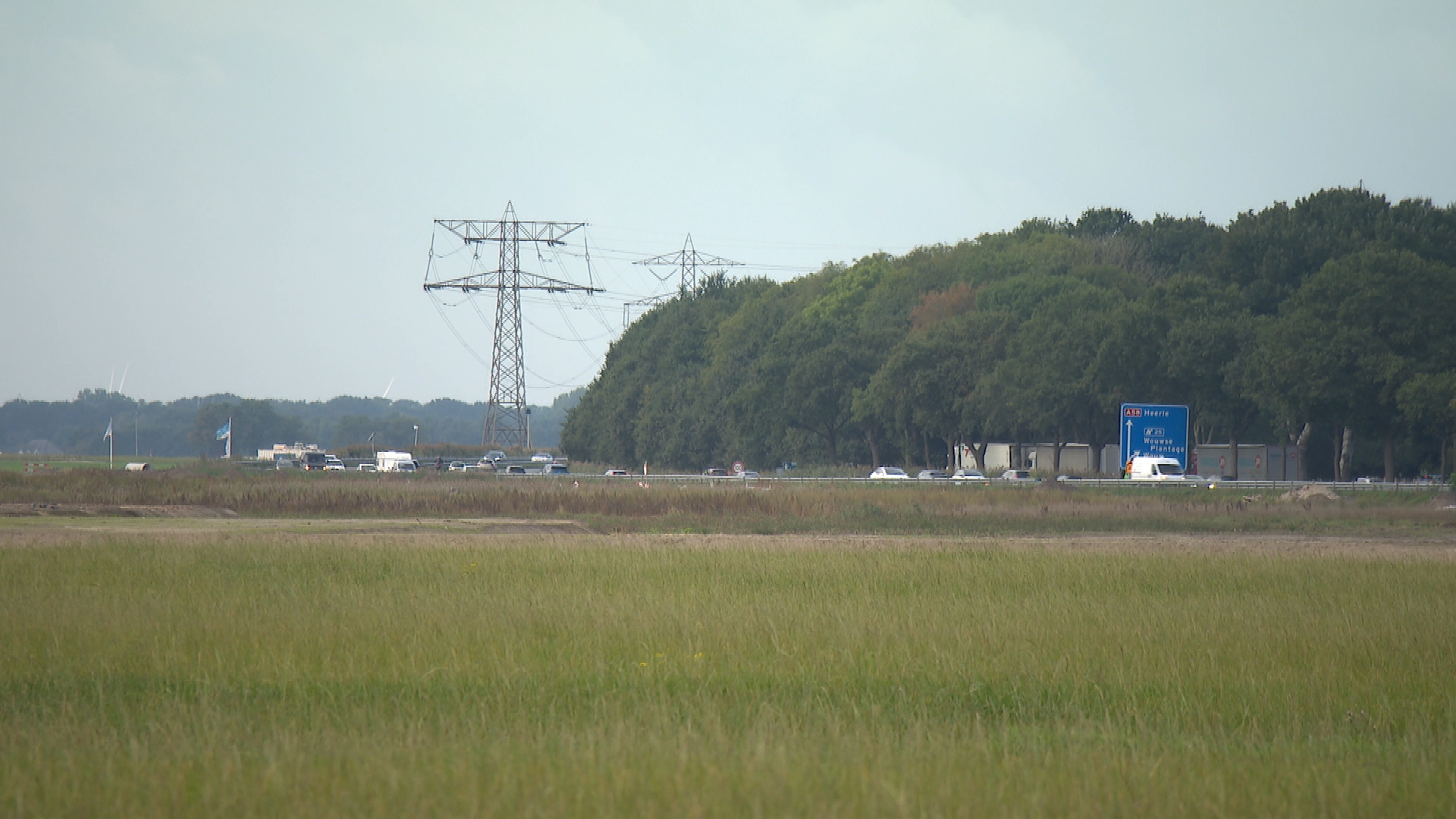 De locatie langs de A58