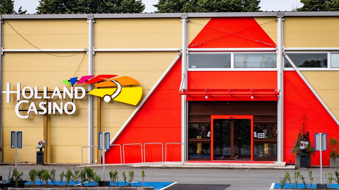 De huidige en tijdelijke locatie van Holland Casino in Stad