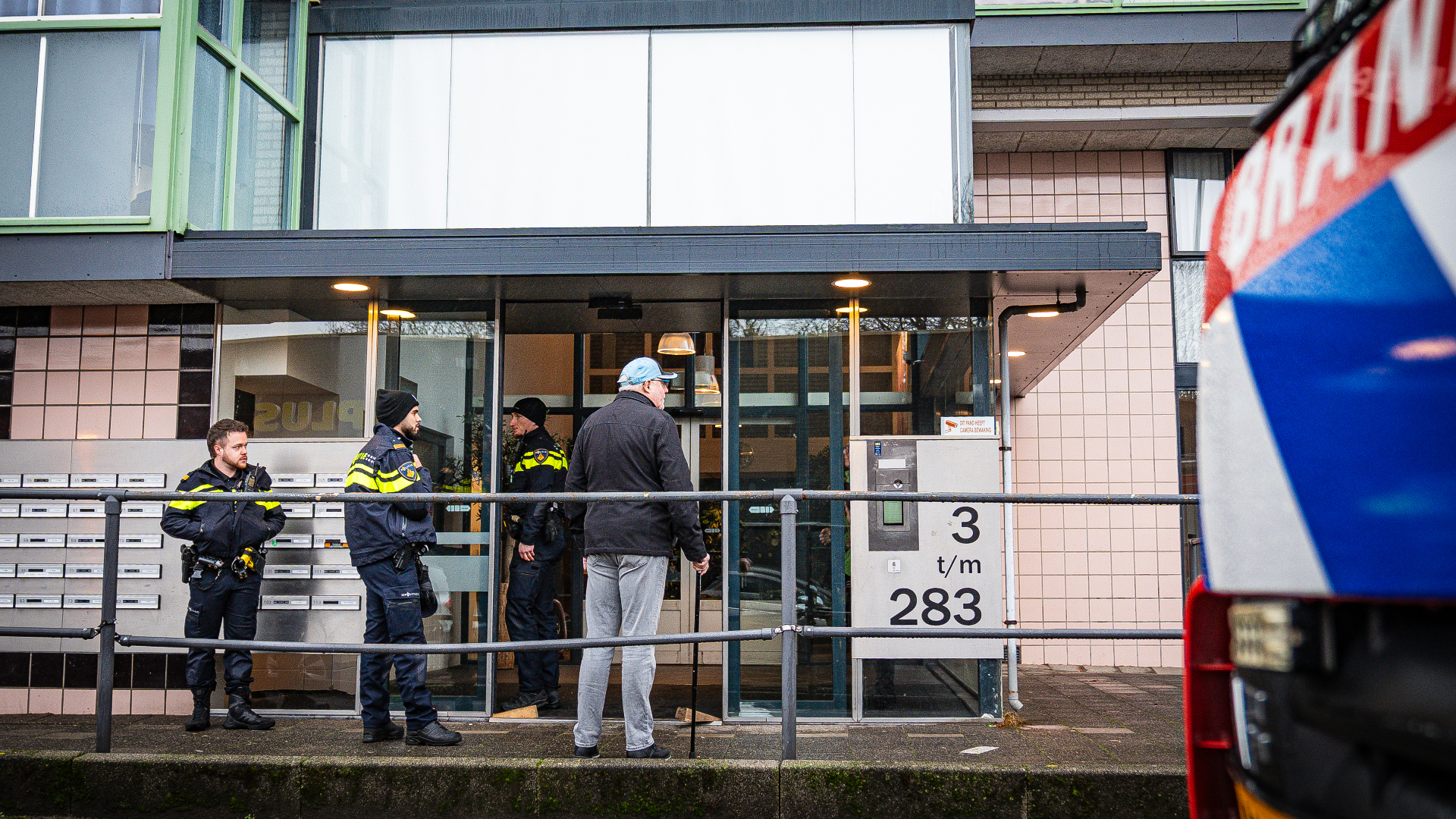 Brand in zorgflat aan Watertorenweg.