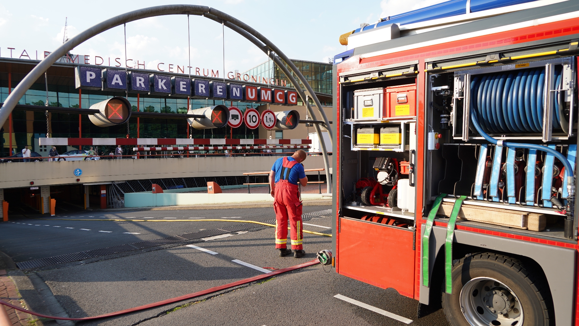 112-nieuws maandag 13 mei: Autobrand in parkeergarage UMCG snel geblust