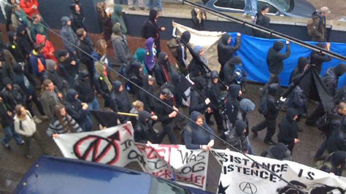 Confrontatie krakers met politie