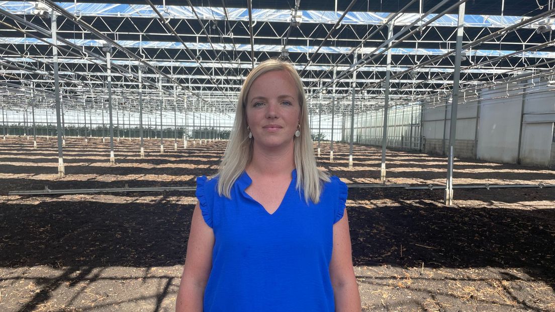 Juliska moest in één van haar twee kassen stoppen met telen