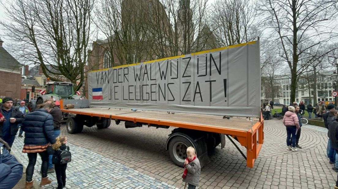 Boze boeren tijdens een protest bij het provinciehuis eerder dit jaar