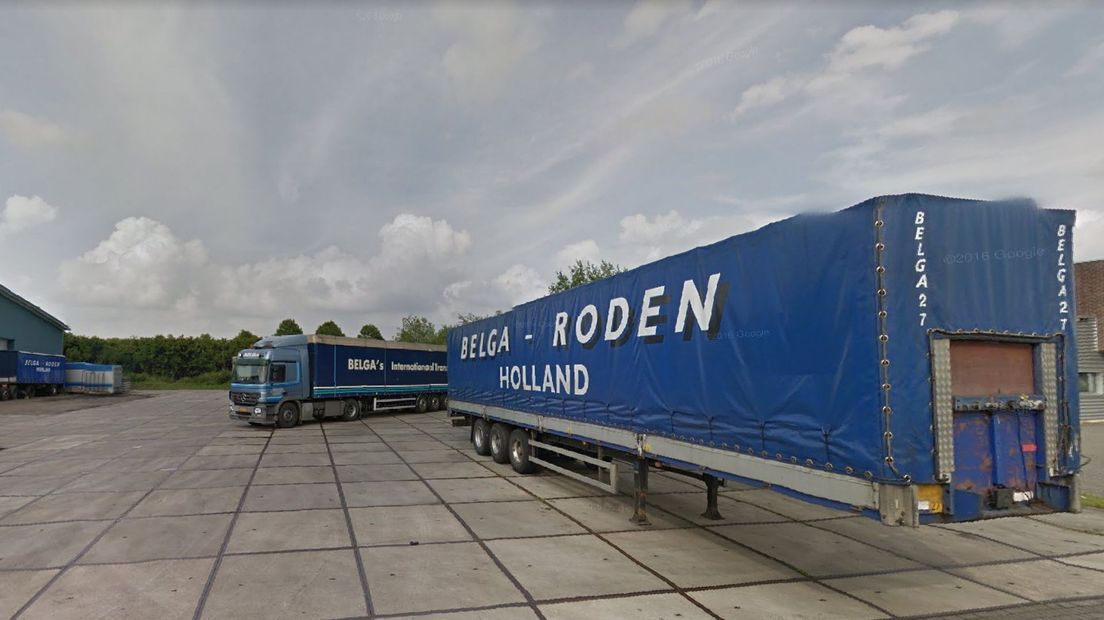 Belga uit Roden is een internationaal transportbedrijf (Rechten: Google Streetview)