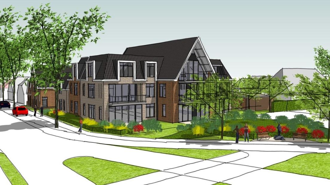 Het plan voor een appartementencomplex gaat definitief niet door (Rechten: Archief RTV Drenthe)