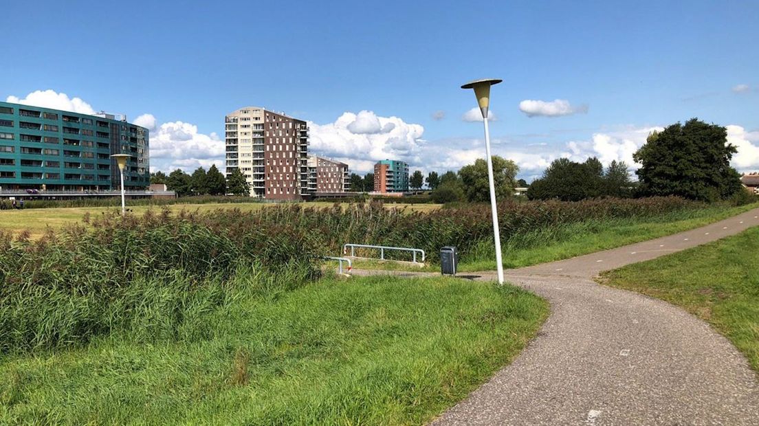 De locatie van de beroving in Zwolle