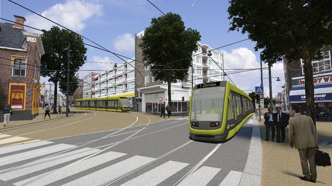 Zo zagen eerdere plannen voor een tram in Groningen eruit