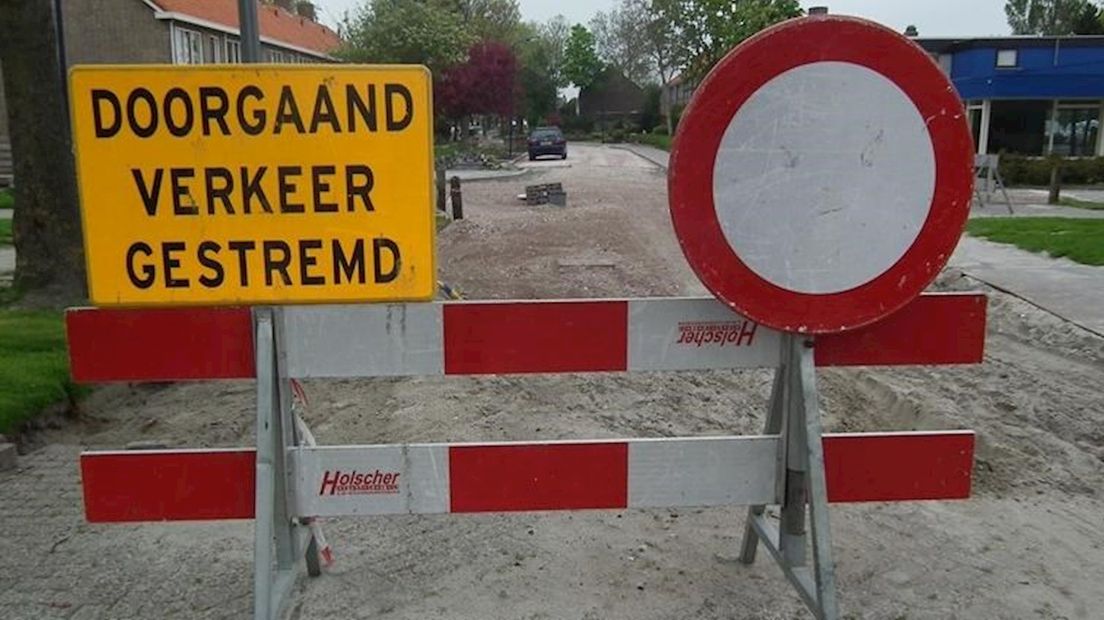 Werken aan de weg in Zwolle