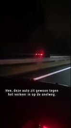 Achtervolging spookrijder A28