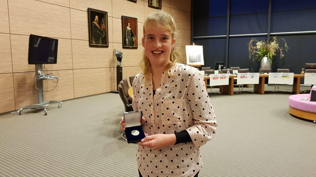 Olga ontvangt zilveren medaille