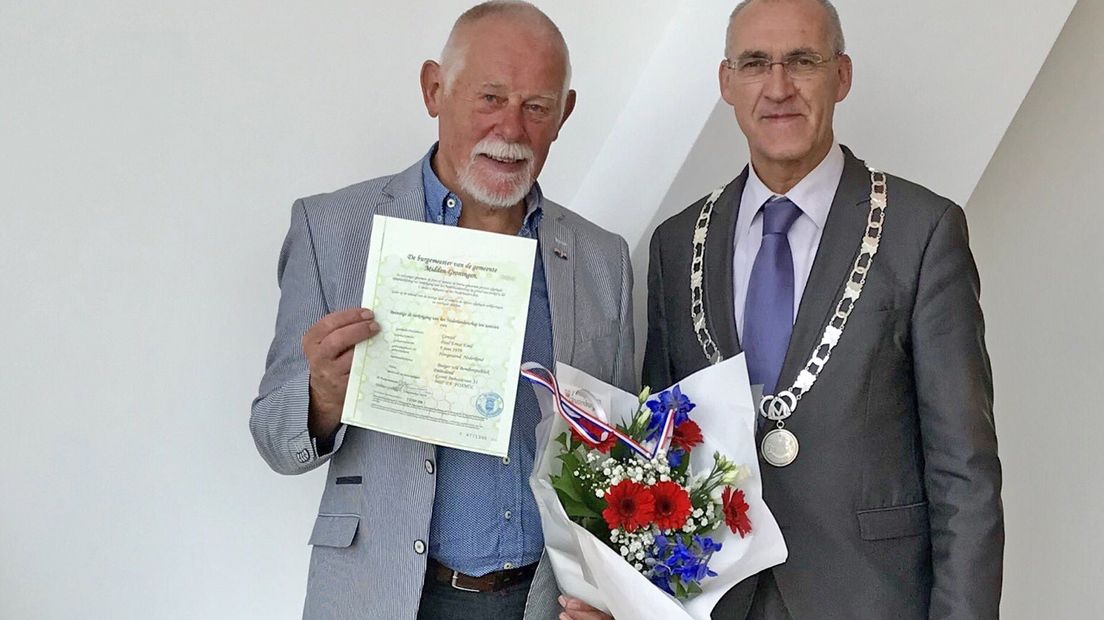 Paul Genzel (l) en burgemeester Hoogendoorn