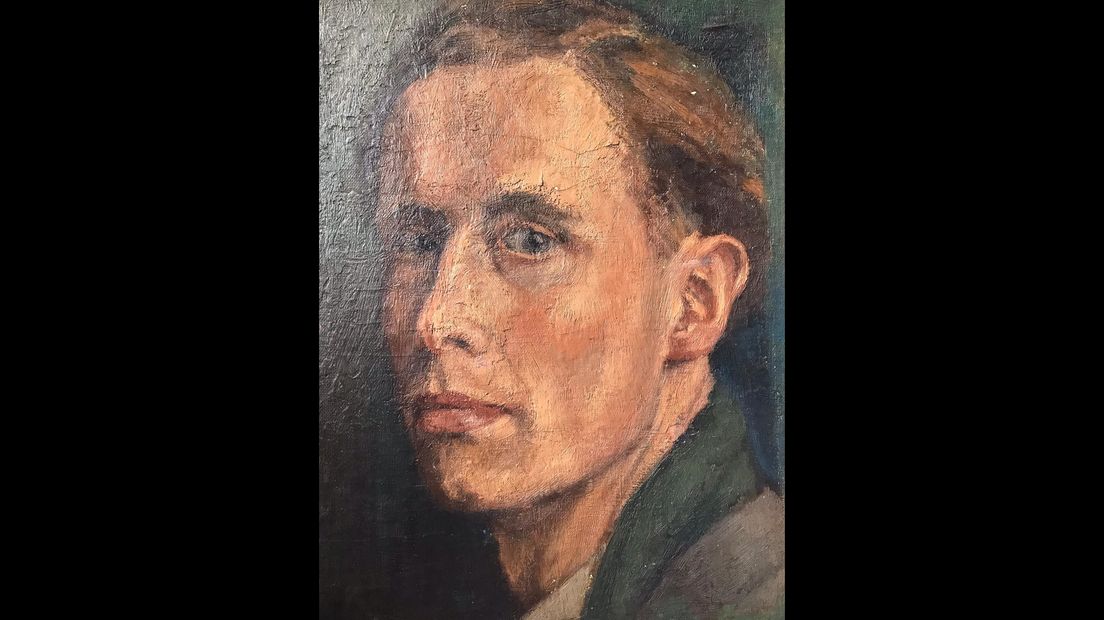 Een zelfportret van Gerard Menken uit 1950.