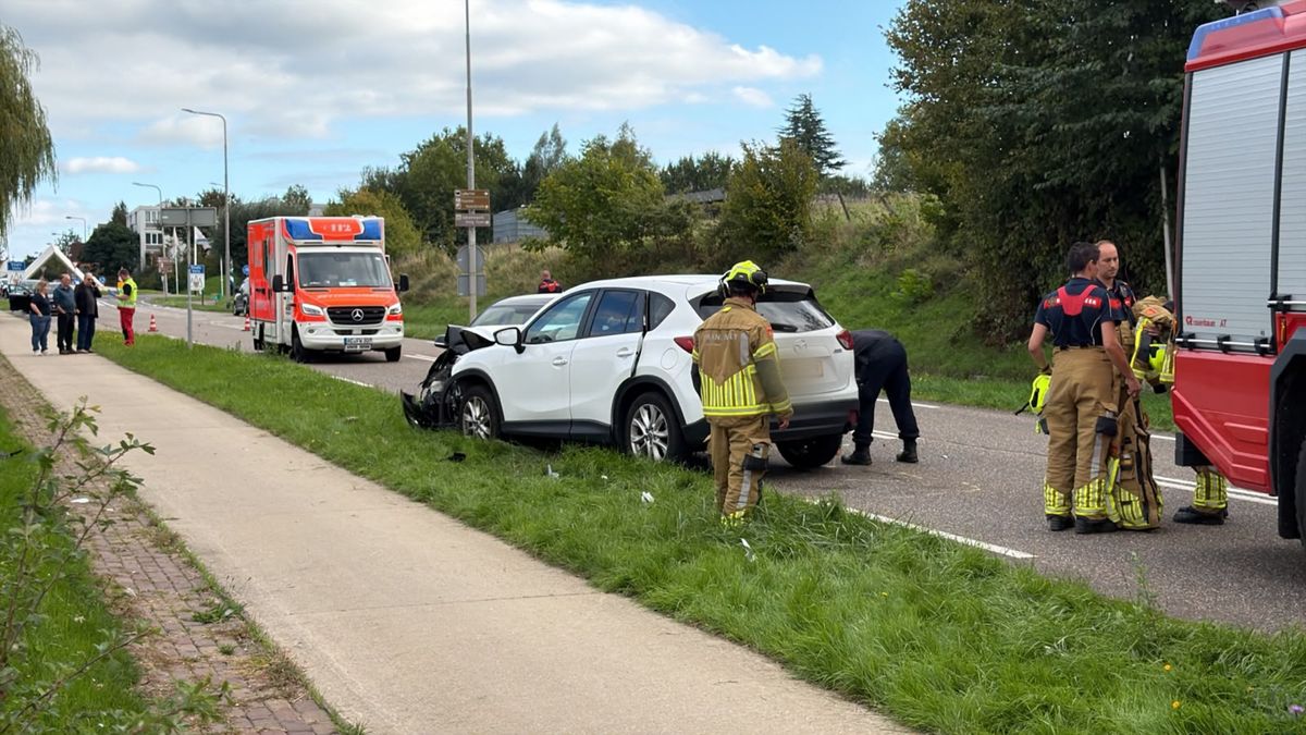 Traumahelikopter bij ongeval in Vaals: twee gewonden naar ziekenhuis