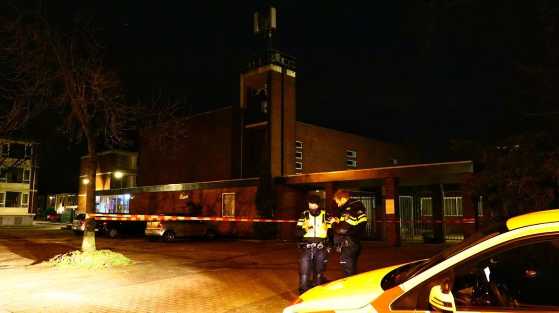 Brand bij zendmast in Enschede