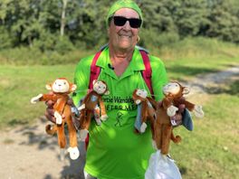 'Aapjesman' Peter valt uit op eerste dag Vierdaagse