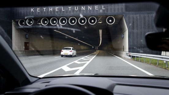 Halfuur extra reistijd vanwege afgesloten tunnel Nieuws
