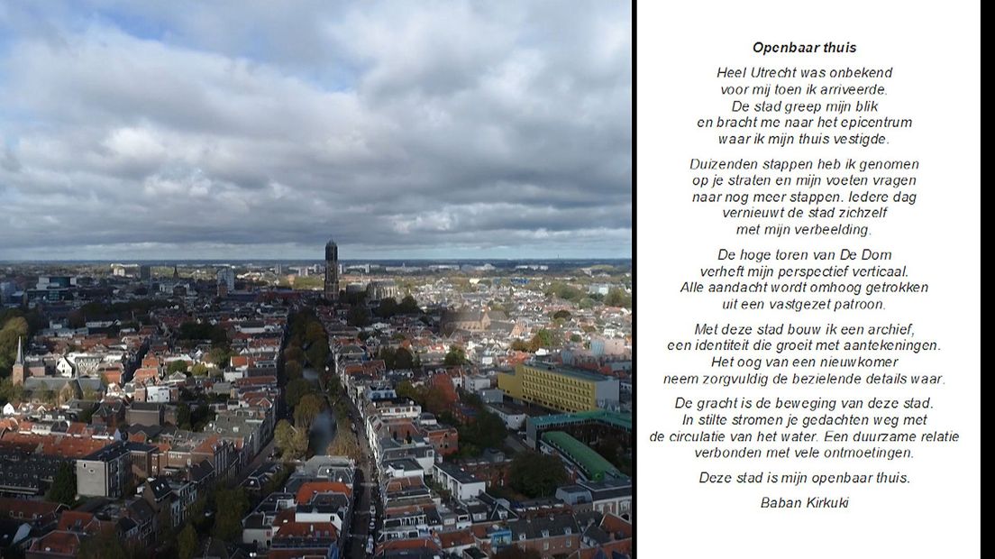 Het gedicht wat Baban schreef voor burgemeester Sharon Dijksma