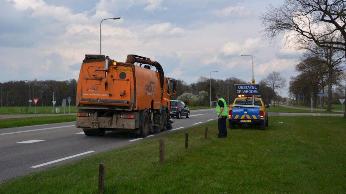 Stenen op de N340 bij Dalfsen