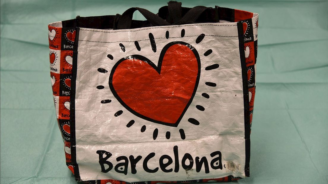 De 'Barcelona' tas die is gevonden