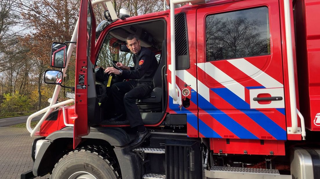 Marcel Geluk is specialist natuurbrandbestrijding bij de VRU