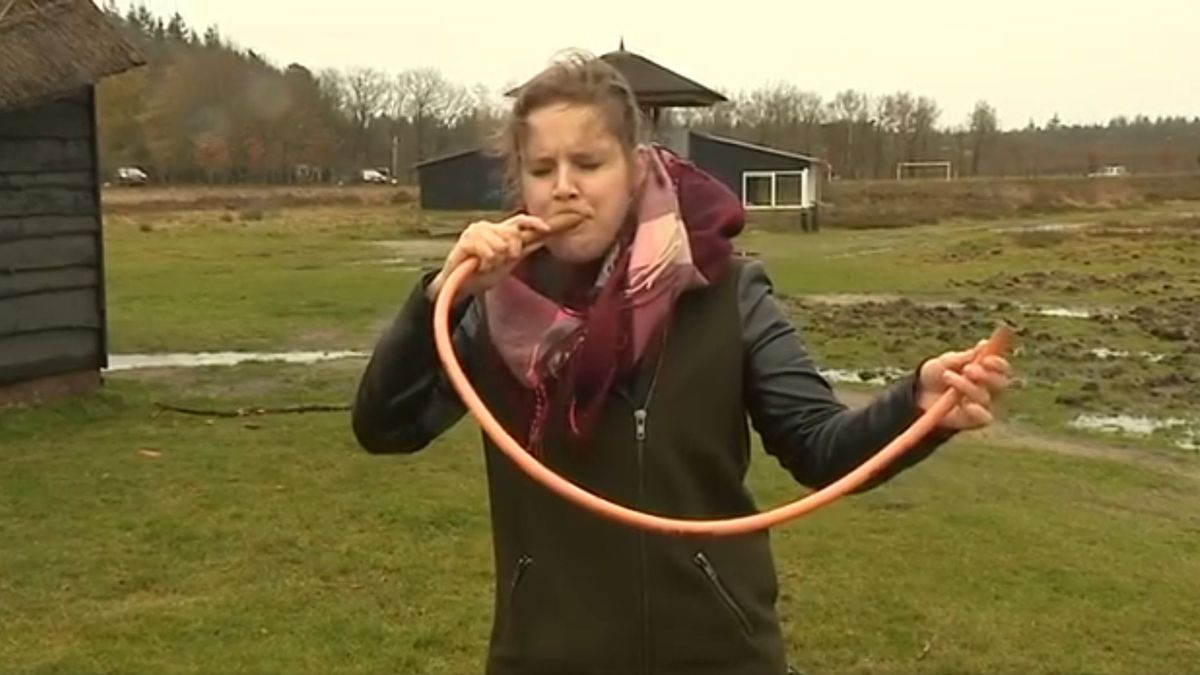 Eerst tuinslang dan bloazen op Midwinterhoorn